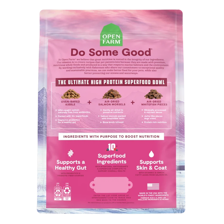 Open Farm Epic Blend Salmon Superfood Dog 18LB