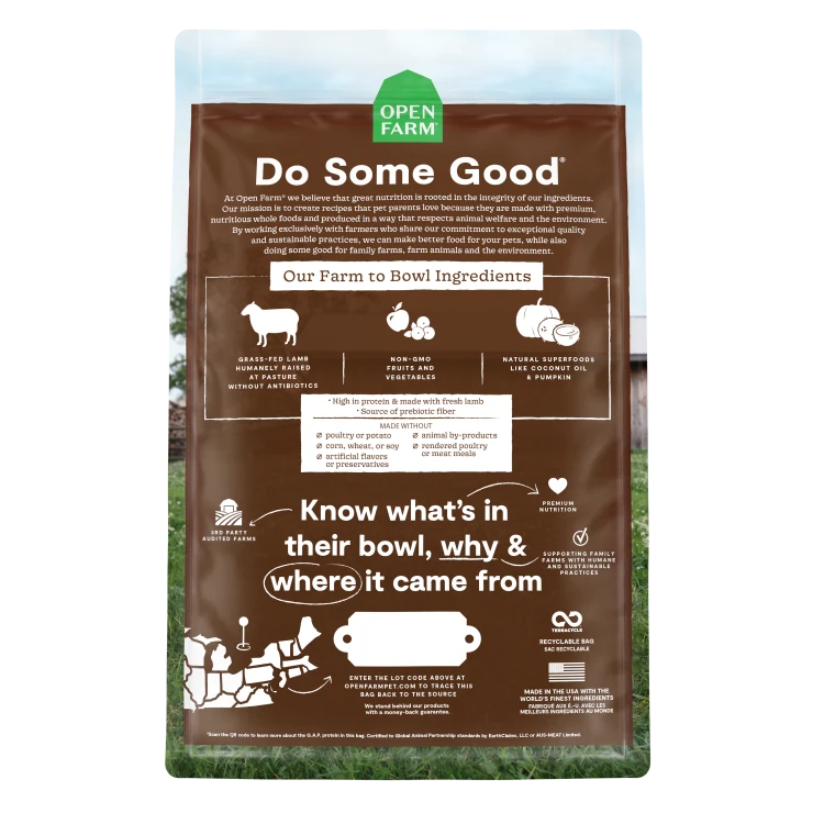 Open Farm Cat Dry GF Lamb PastureRaised 8LB