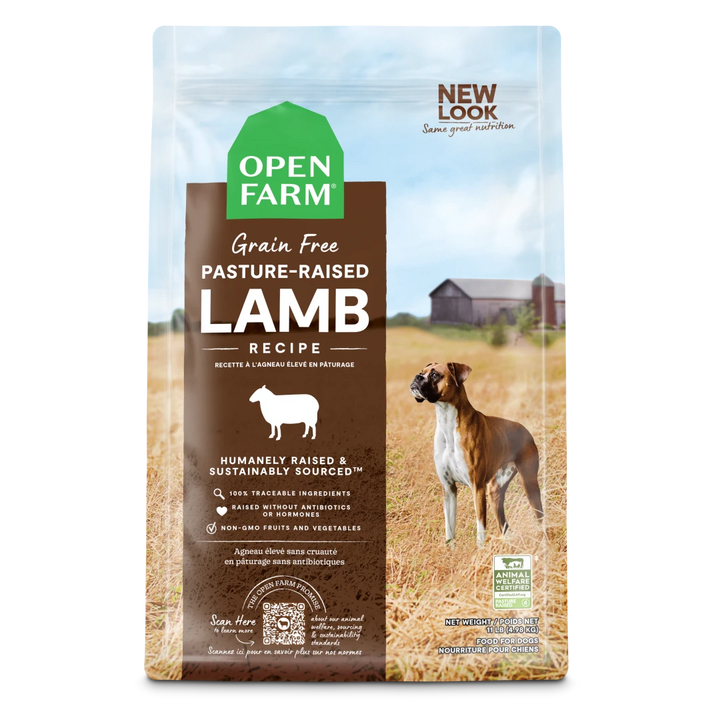 Open Farm Dog Food Dry GF Pasutre Raised Lamb 22LB