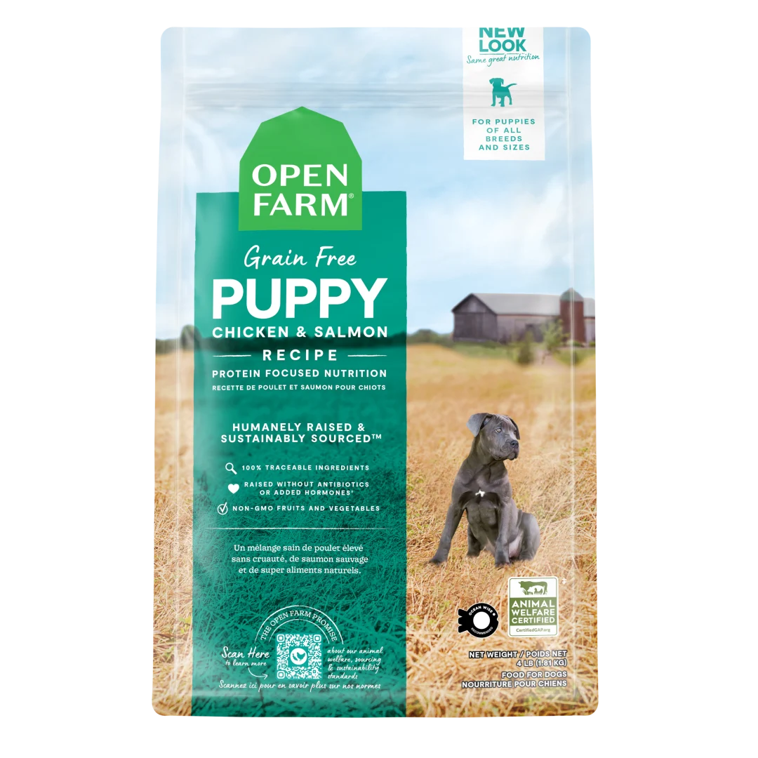 Open Farm Grain Free Puppy Chicken Salmon 4 lb