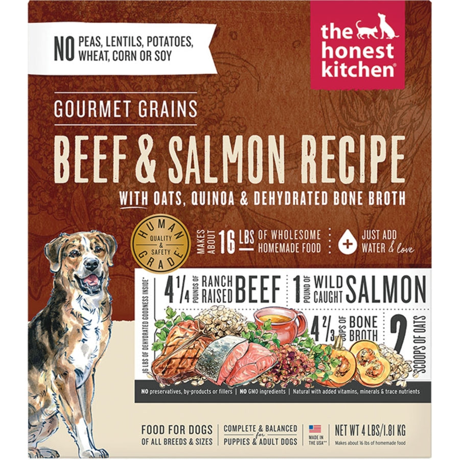 Honest Kitchen Grains Beef  Salmon Dehydrated 10 lb box