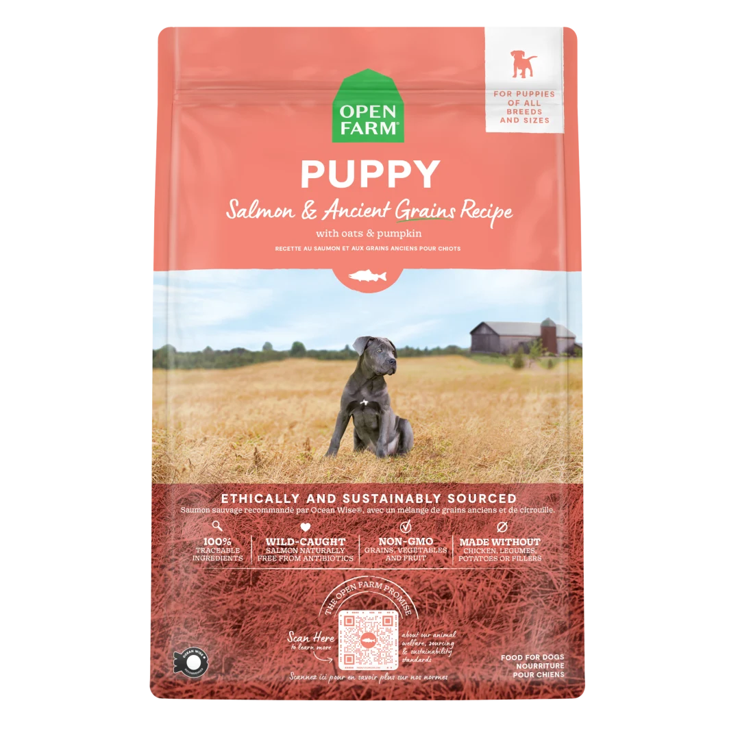 Open Farm Dog Dry Puppy Salmon Ancient Grains 4LB
