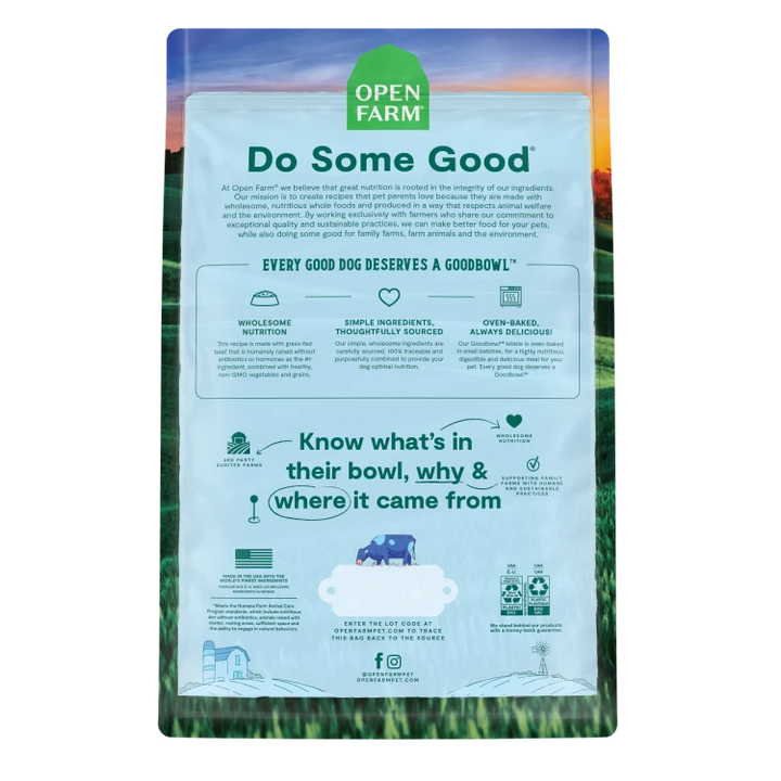 Open Farm Dog Food Goodbowl Beef Brown Rice 3.5LB