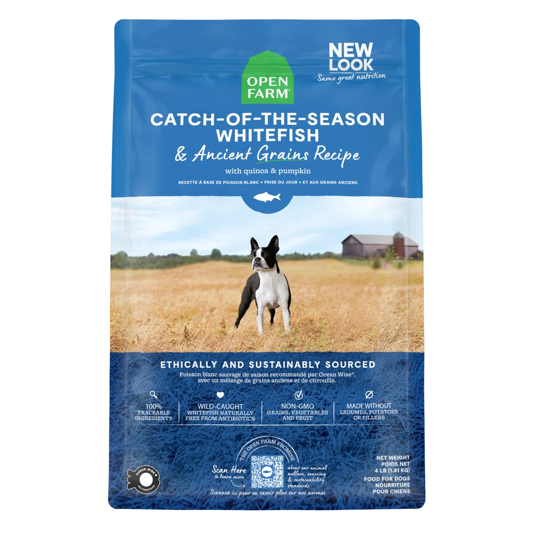 OPEN FARM DOG DRY WHITEFISH RECIPE ANCIENT GRAIN 4 LB
