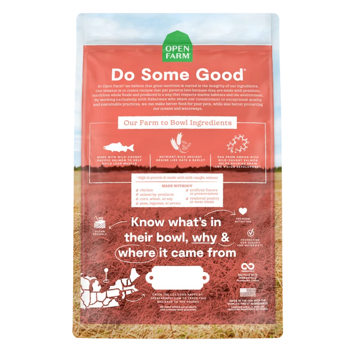 Open Farm Dog Dry Puppy Salmon Ancient Grains 22LB