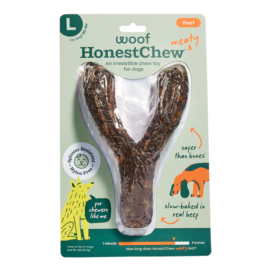 Woof Dog Toy HonestChew Meaty YGnawt Medium