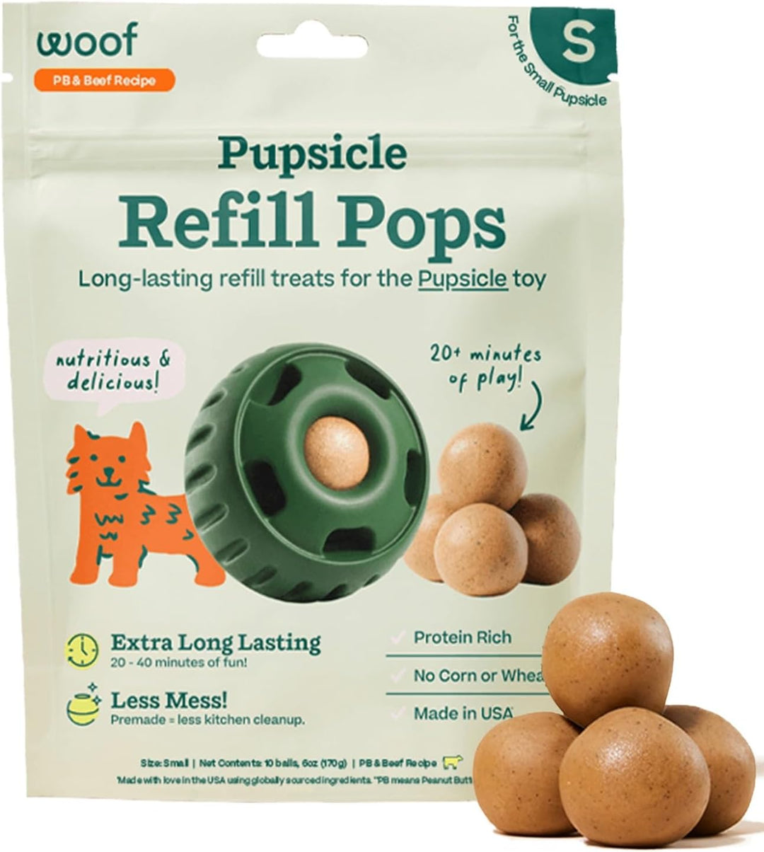 Woof Pupsicle Pops Treats for Pupsicle Toy Beef Peanut / XLarge / Small / Large / XLarge / XLarge / Large / Large / XLarge / XLarge / Small
