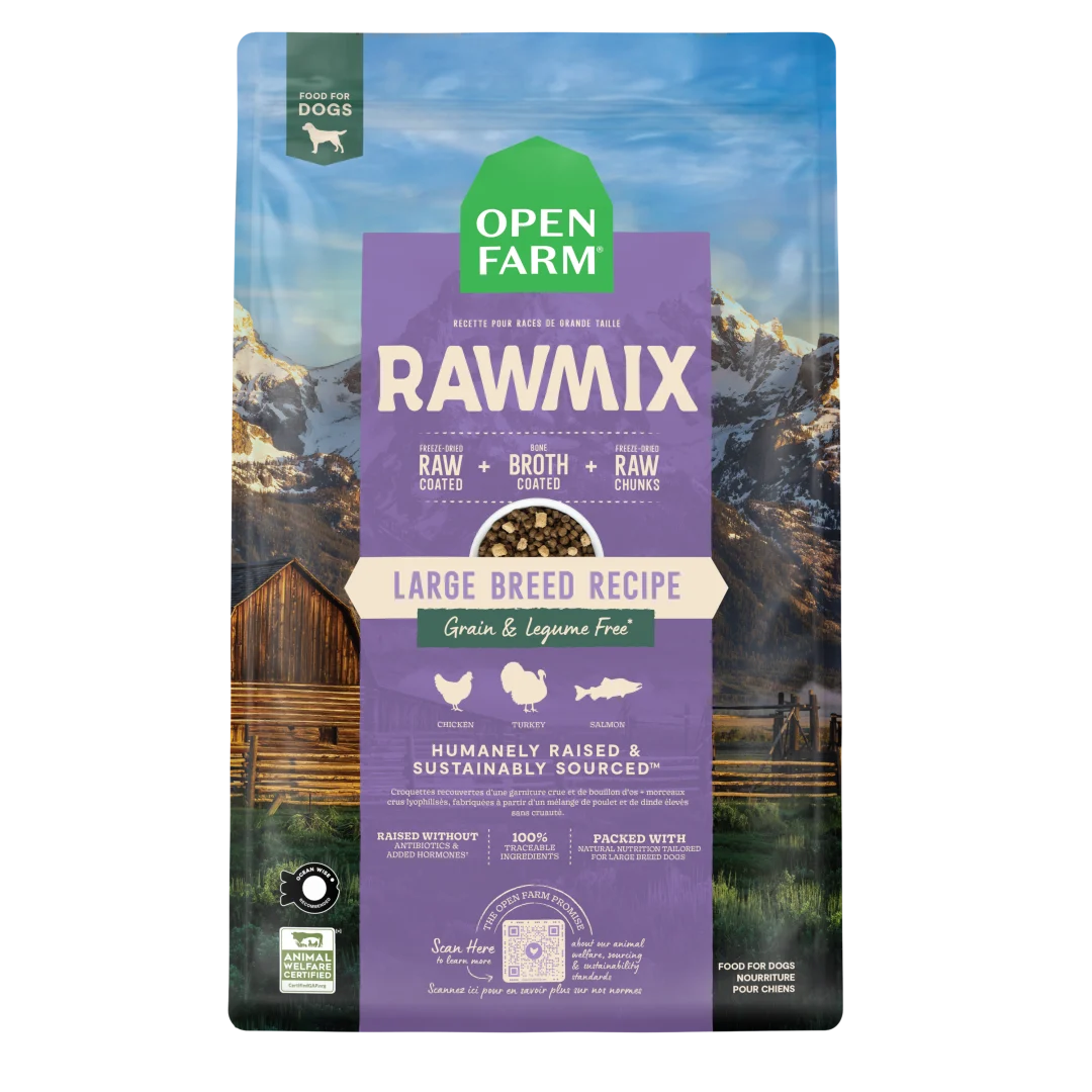 Open Farm Dog Dry GF Rawmix Large Breed 20LB