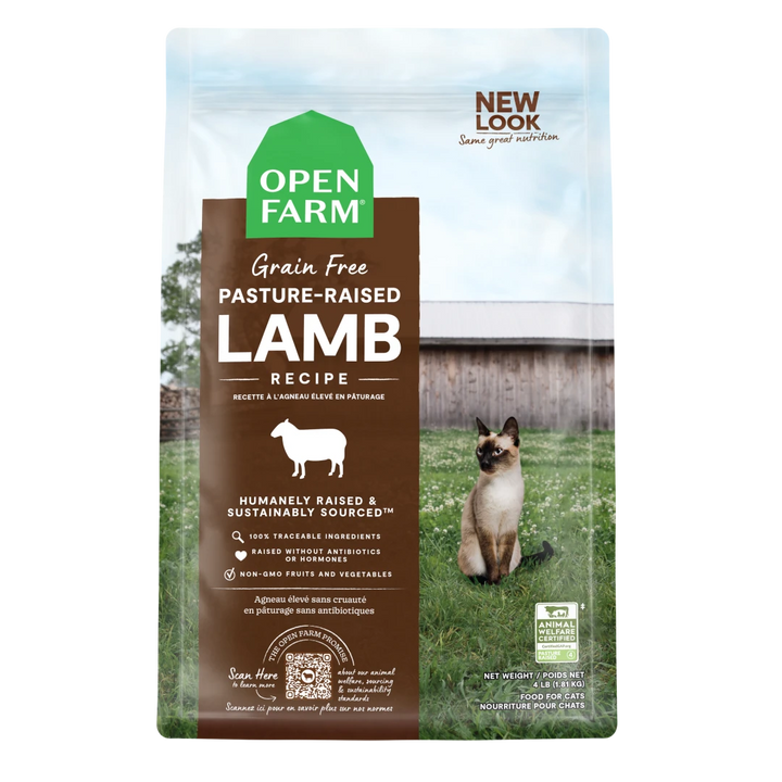 Open Farm Cat Dry GF Lamb PastureRaised 8LB