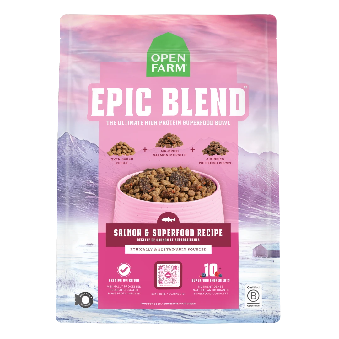 Open Farm Epic Blend Salmon Superfood Dog 18LB