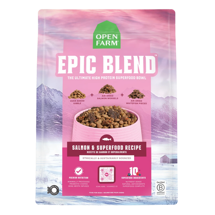 Open Farm Epic Blend Salmon Superfood Dog 18LB