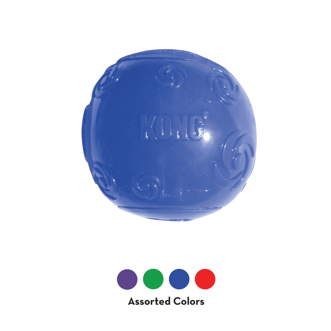 Medium Kong Squeezz Round Fetch Ball Dog Toy