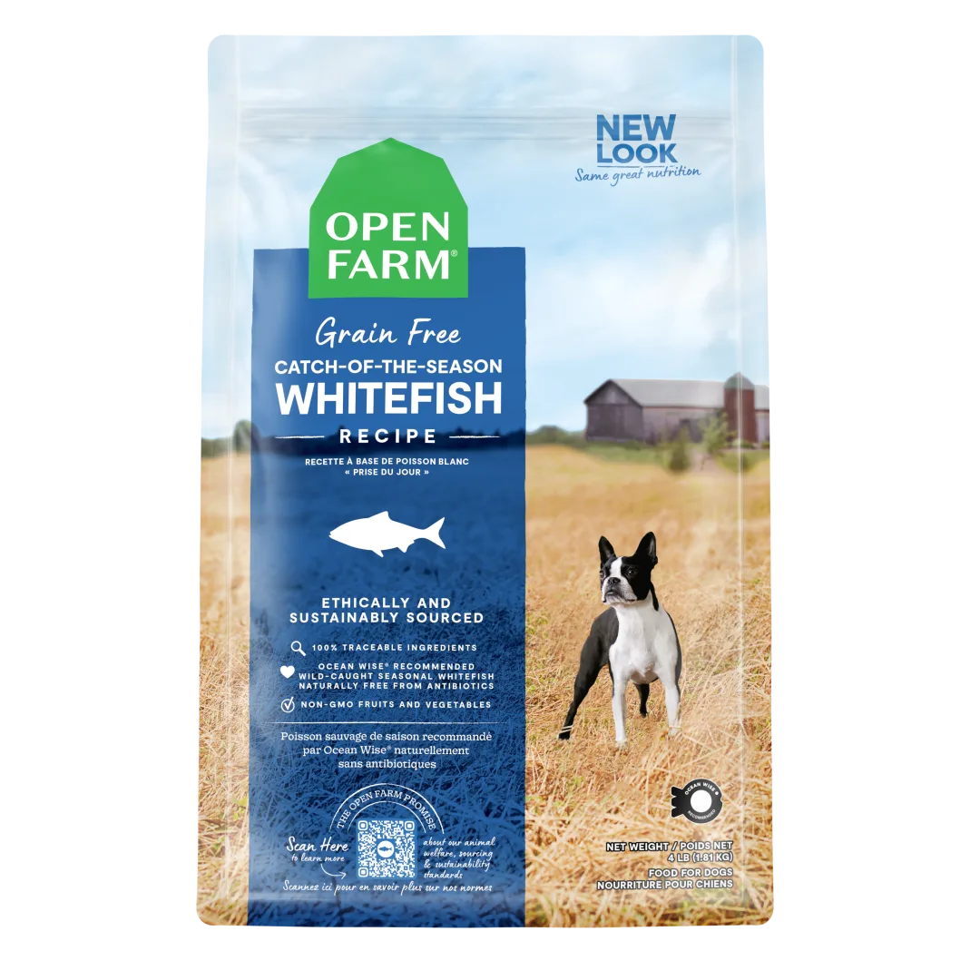 Open Farm Grain Free Catch of the Season Whitefish Dog 4 lb