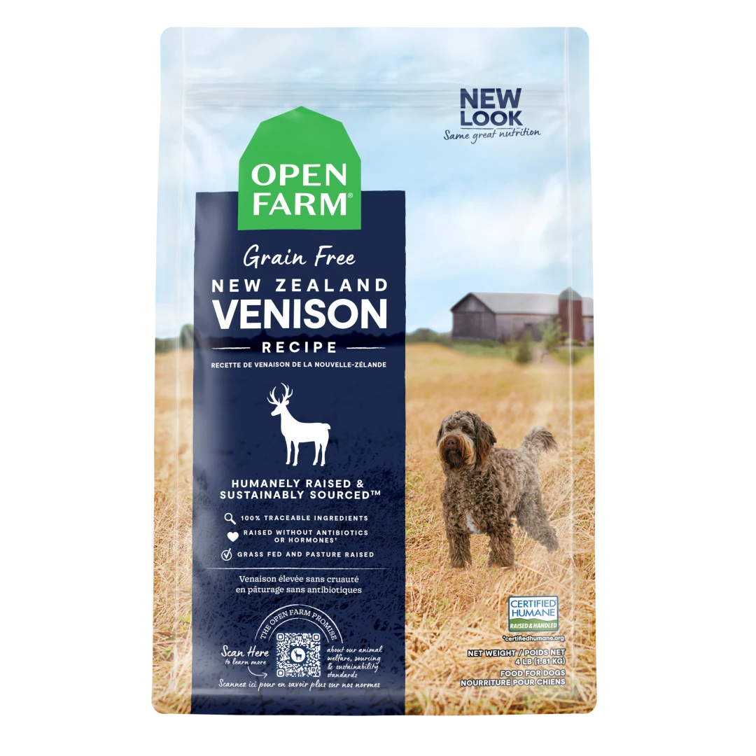 Open Farm Dog Dry GF New Zealand Venison 22LB
