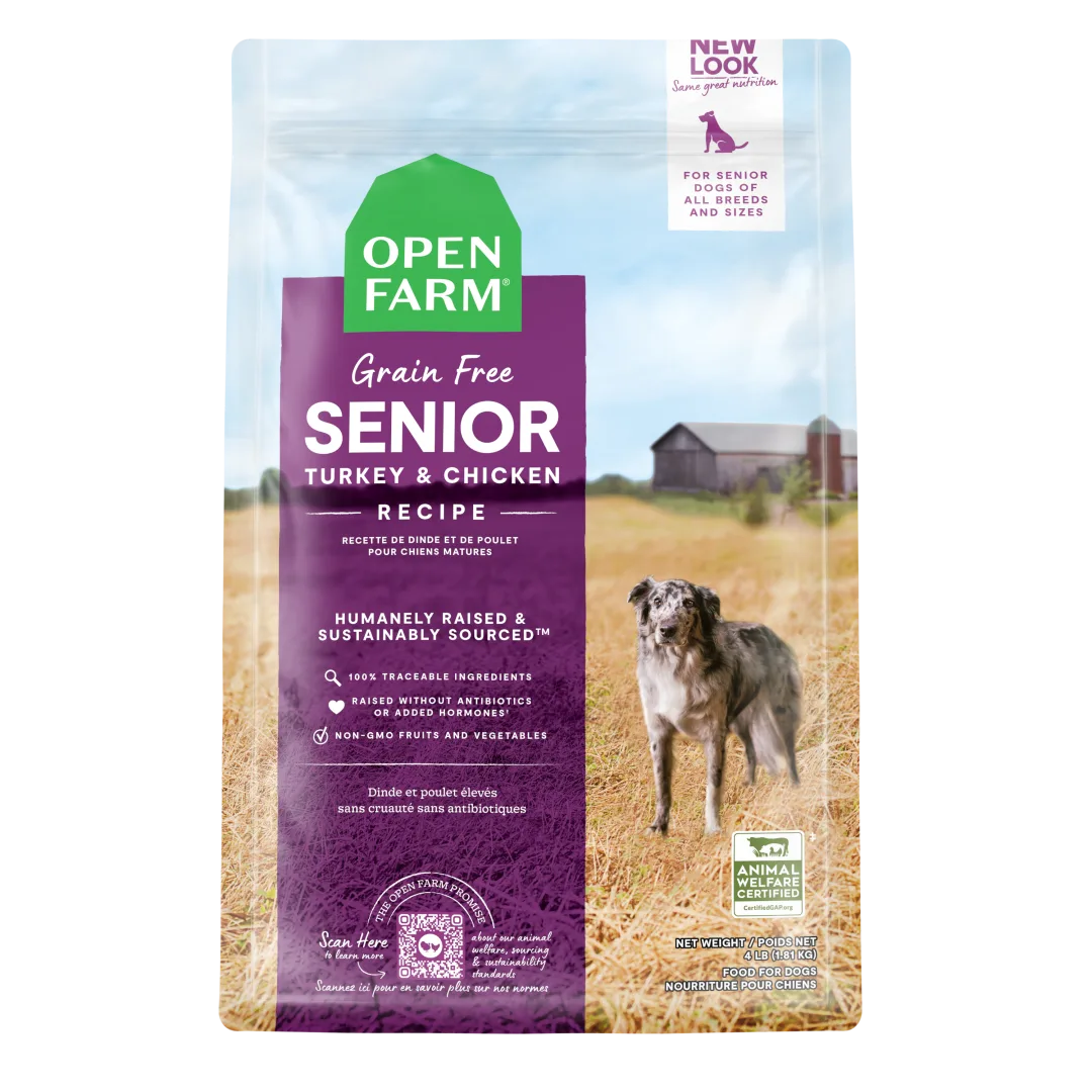 Open Farm Dog Food Dry GF Senior 22LB