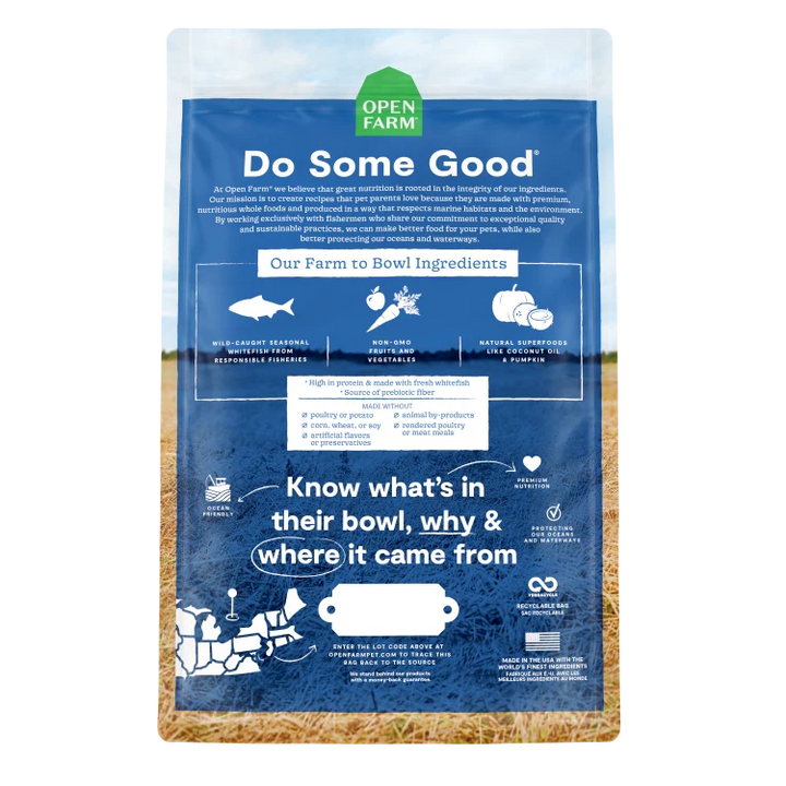 Open Farm Grain Free Catch of the Season Whitefish Dog 4 lb