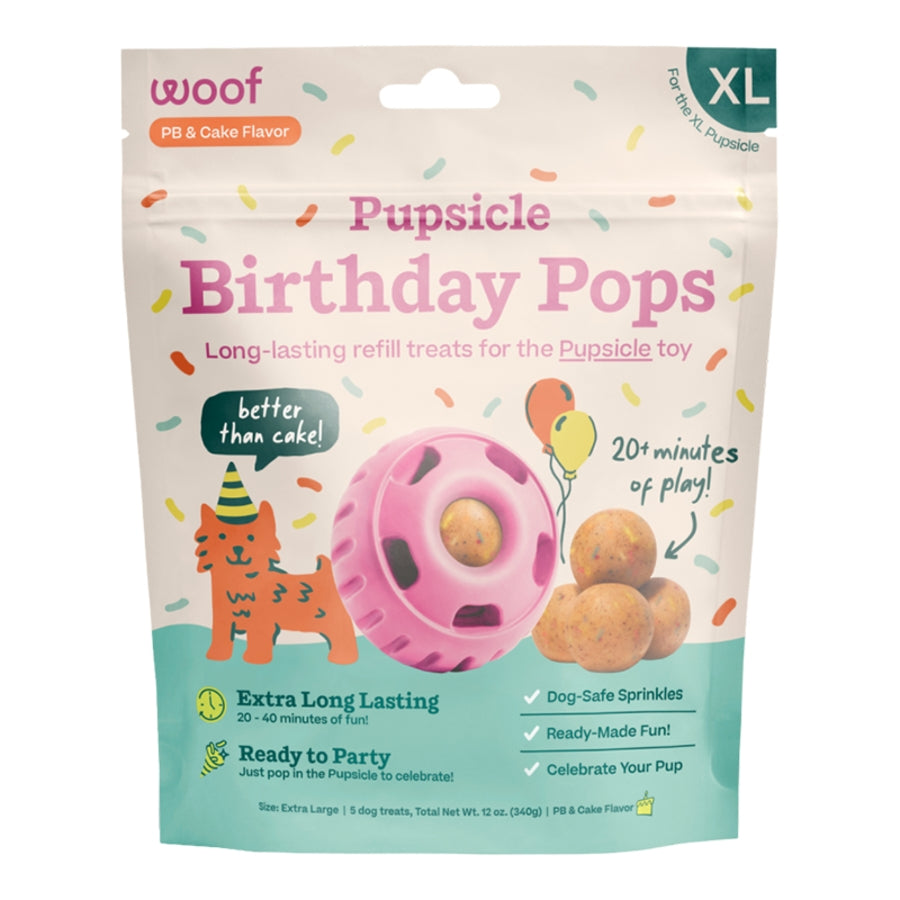 Woof Dog Treat Birthday Pops XLarge 12 oz