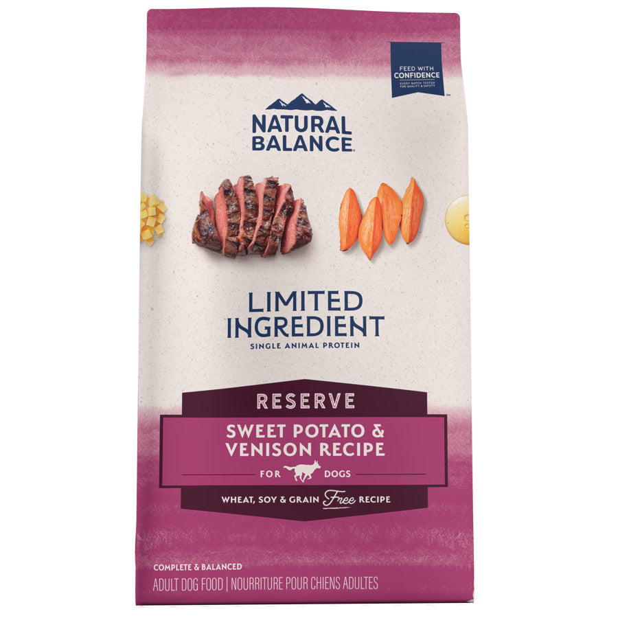 Natural Balance LID Sweet Potato and Venison Dog Food 12 lb