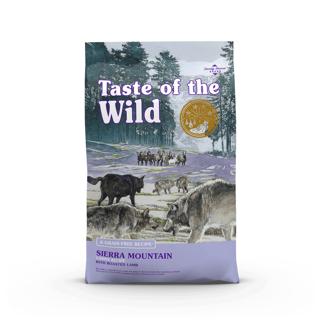 Taste of the Wild Sierra Mountain Grain Free with Roasted Lamb Dry Dog Food 28 lbs