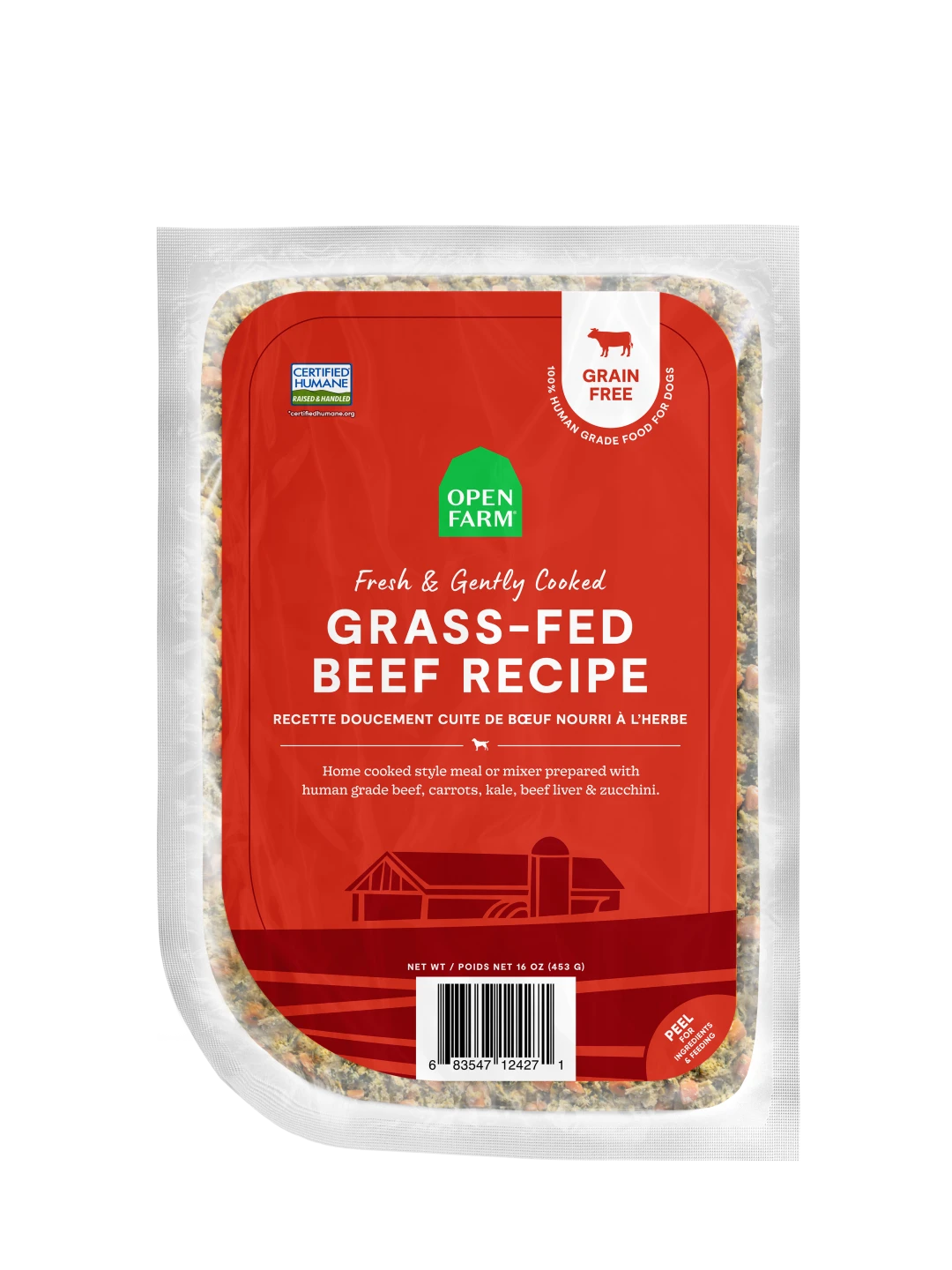 Open Farm Frozen Gently Cooked Beef 16 oz